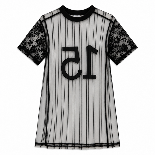 Baseball Fashion Transparent Lace Tops