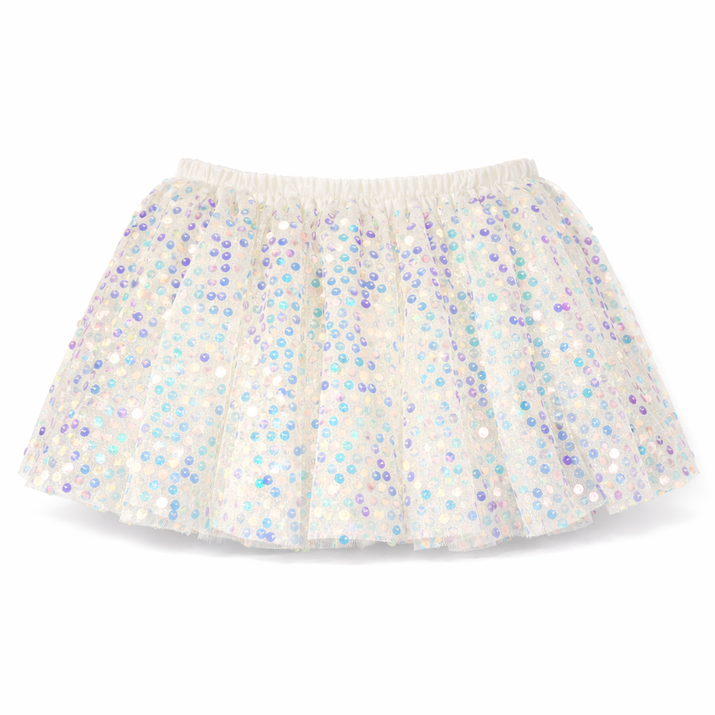 Ivory Sequins tutu تنورة تور