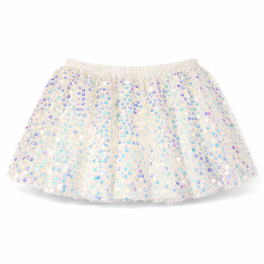 Ivory Sequins tutu تنورة تور