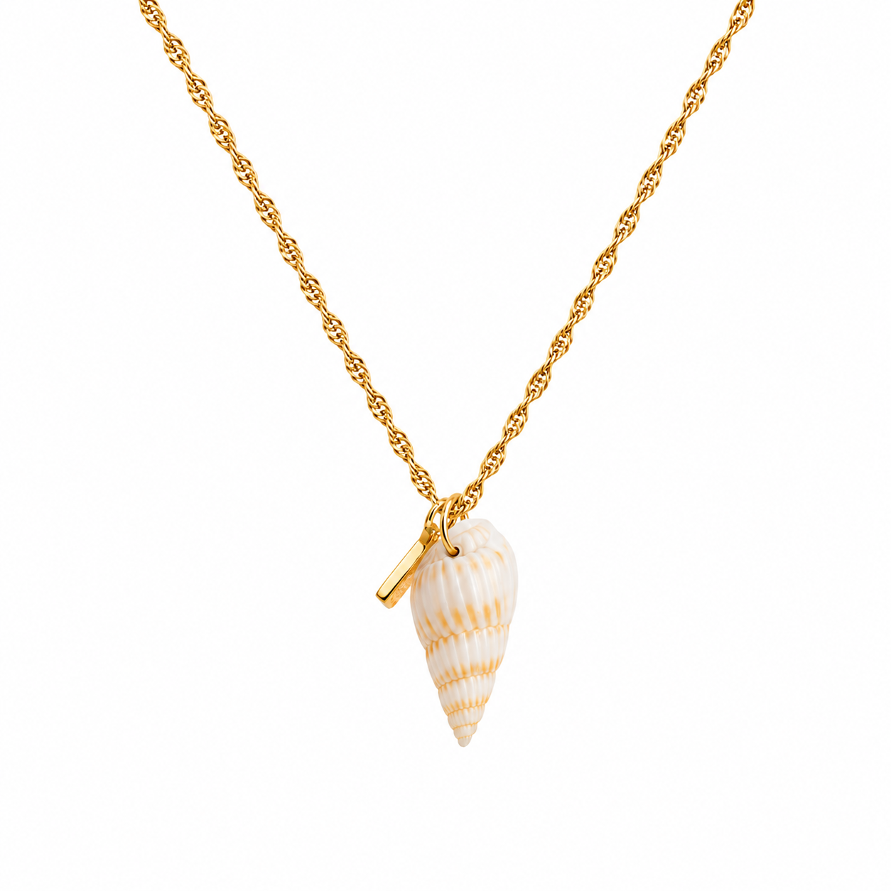 Seashore Pendant Necklace- Salty Babes قلب قوقعة