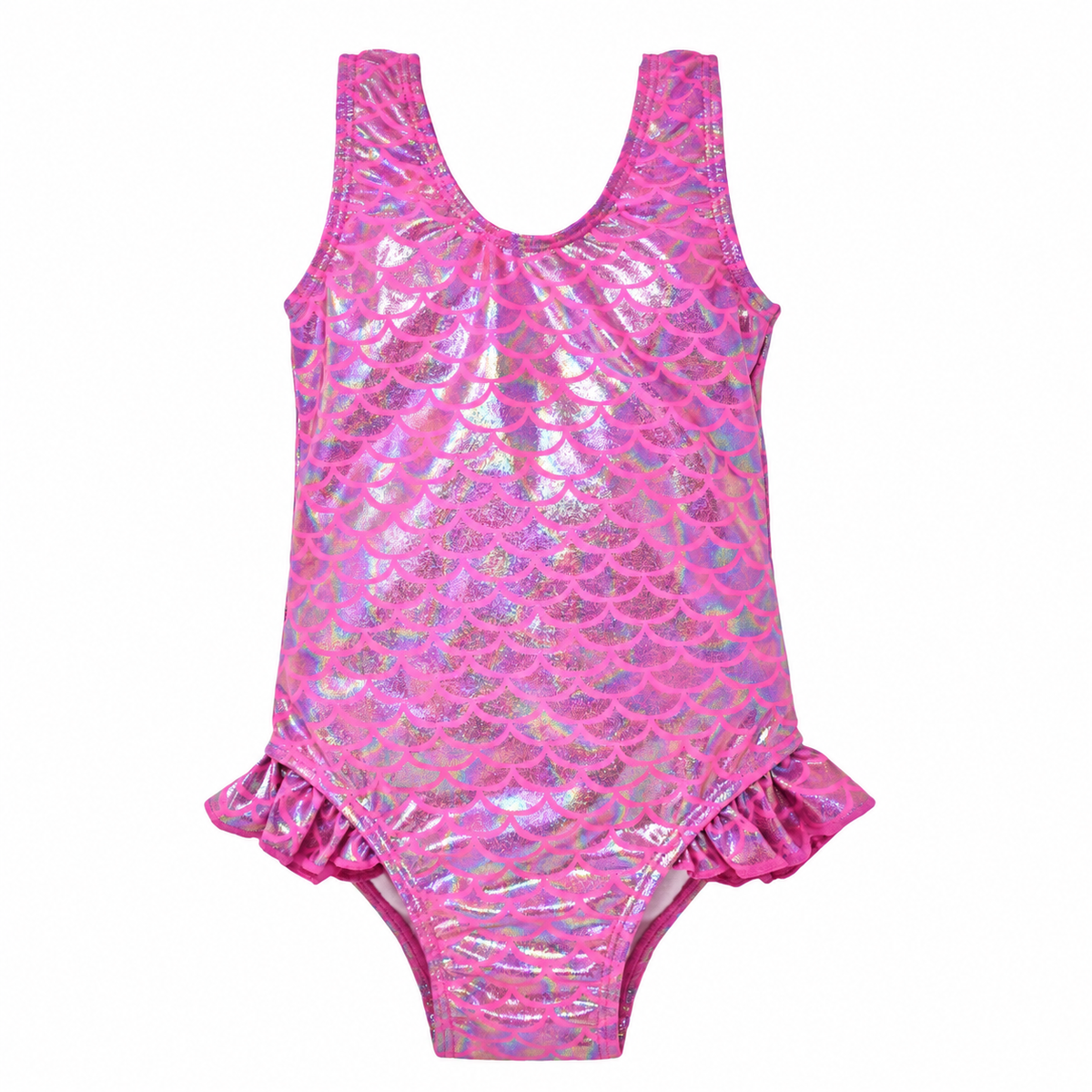 Shiny Pink Scales Delaney Swimsuit