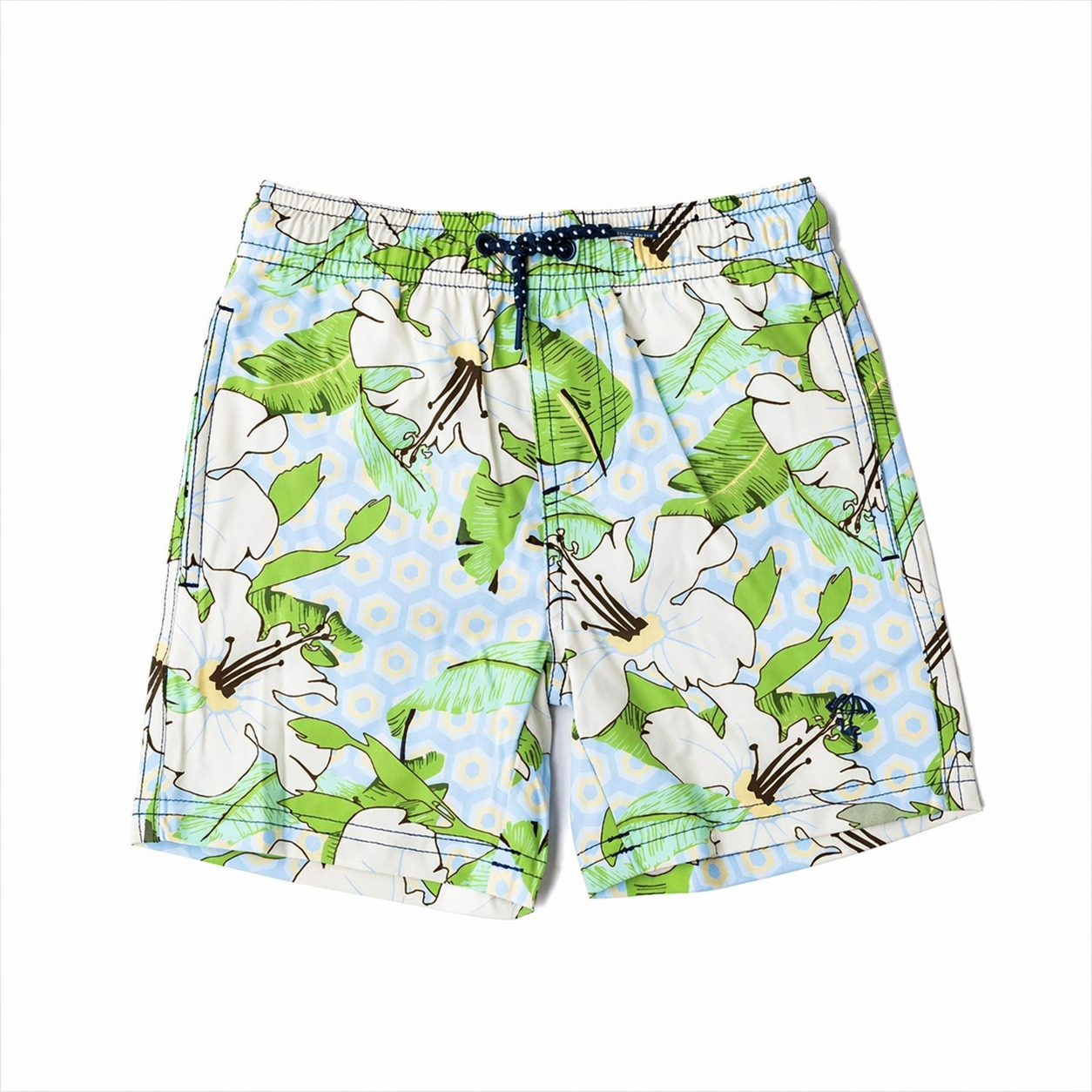 Hibiscus Botanical Blue Swim Short شورت سباحة
