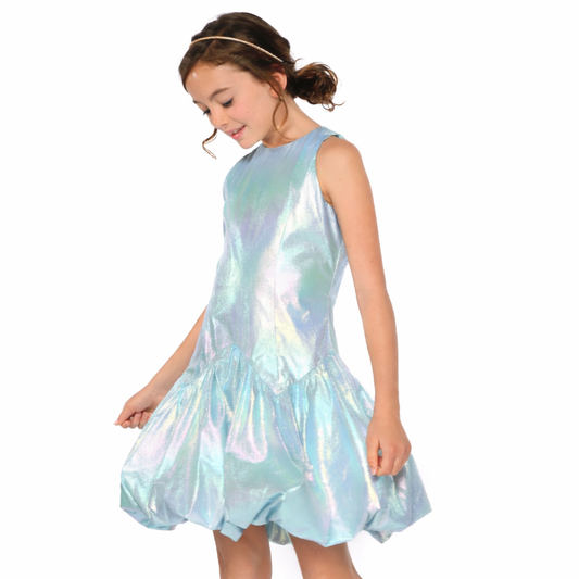 Bule Bubble Party Dress