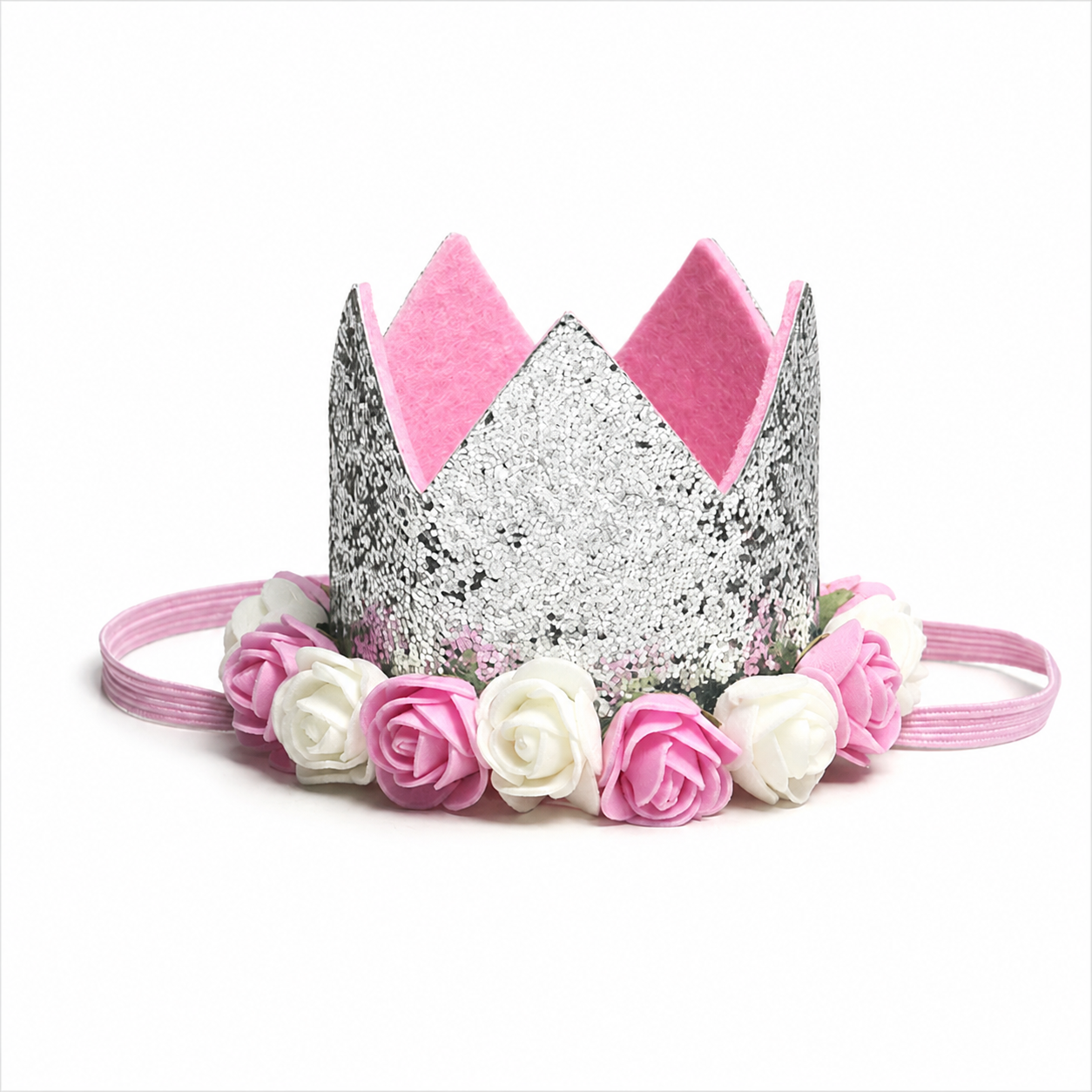 Silver Flowers Crown تاج
