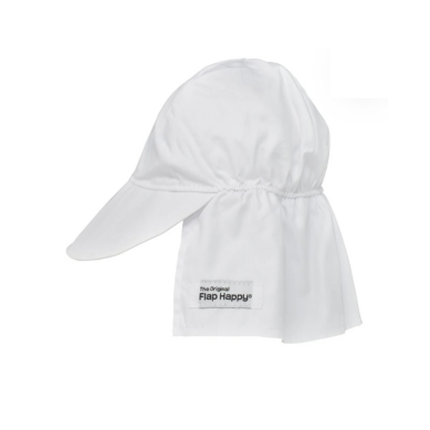 White Original Flap Hat قبعة لون أبيض