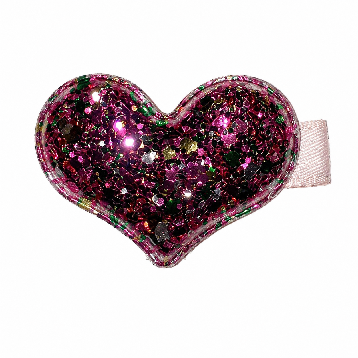 Glitter Heart Hair Clip مشبك شعر