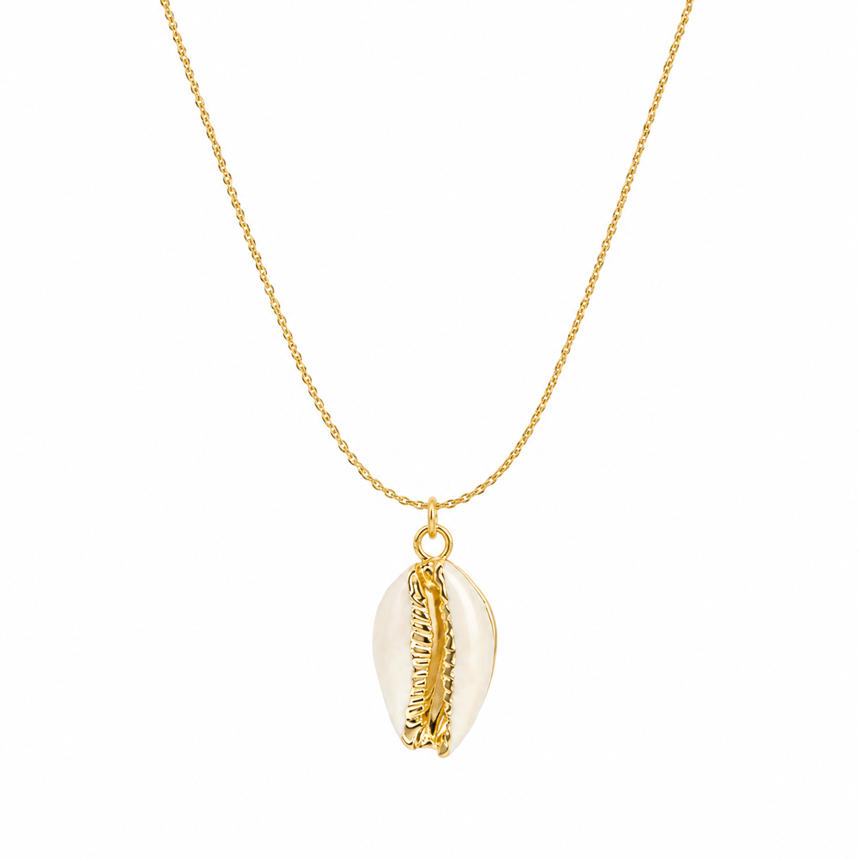 Puka ~ Salty Shells - 18K Gold قلب قوقعة