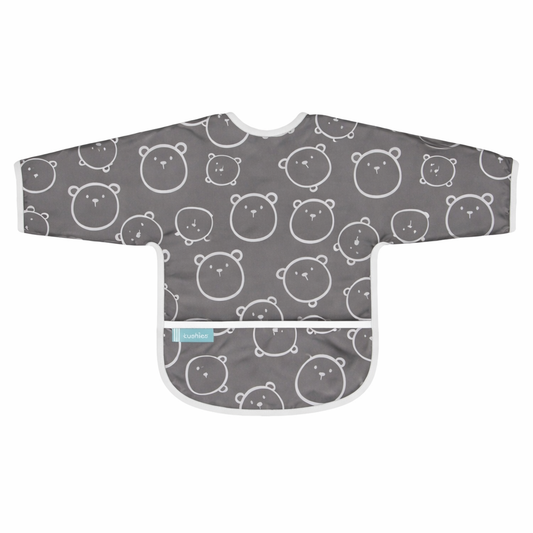 Charcoal Bear Long Sleeve Bib مريلة نايلون