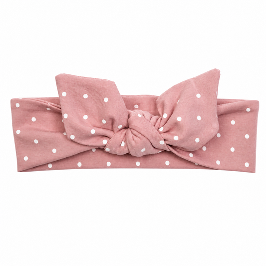 Powder Pink With Dot Headband ربطة شعر