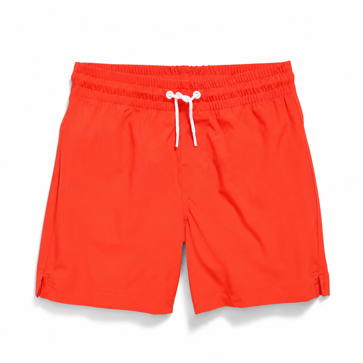Solid Neon Orange Swim Short