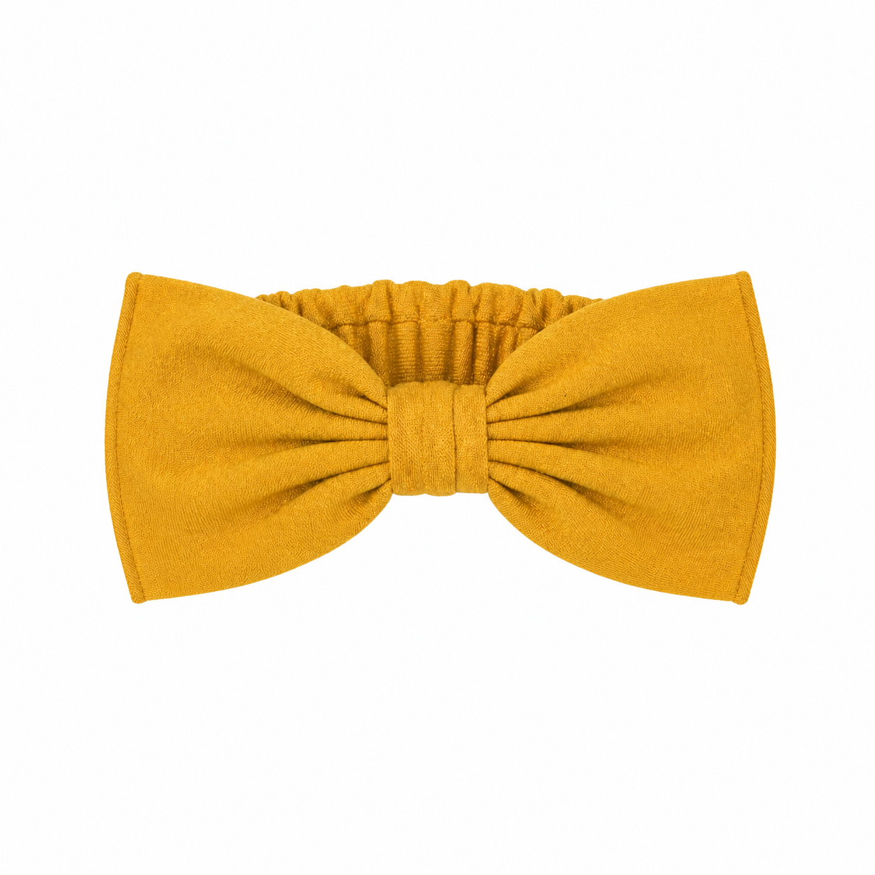 Golden Yellow Big Bow ربطة شعر