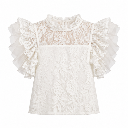 Anouk Top in Cream Lace