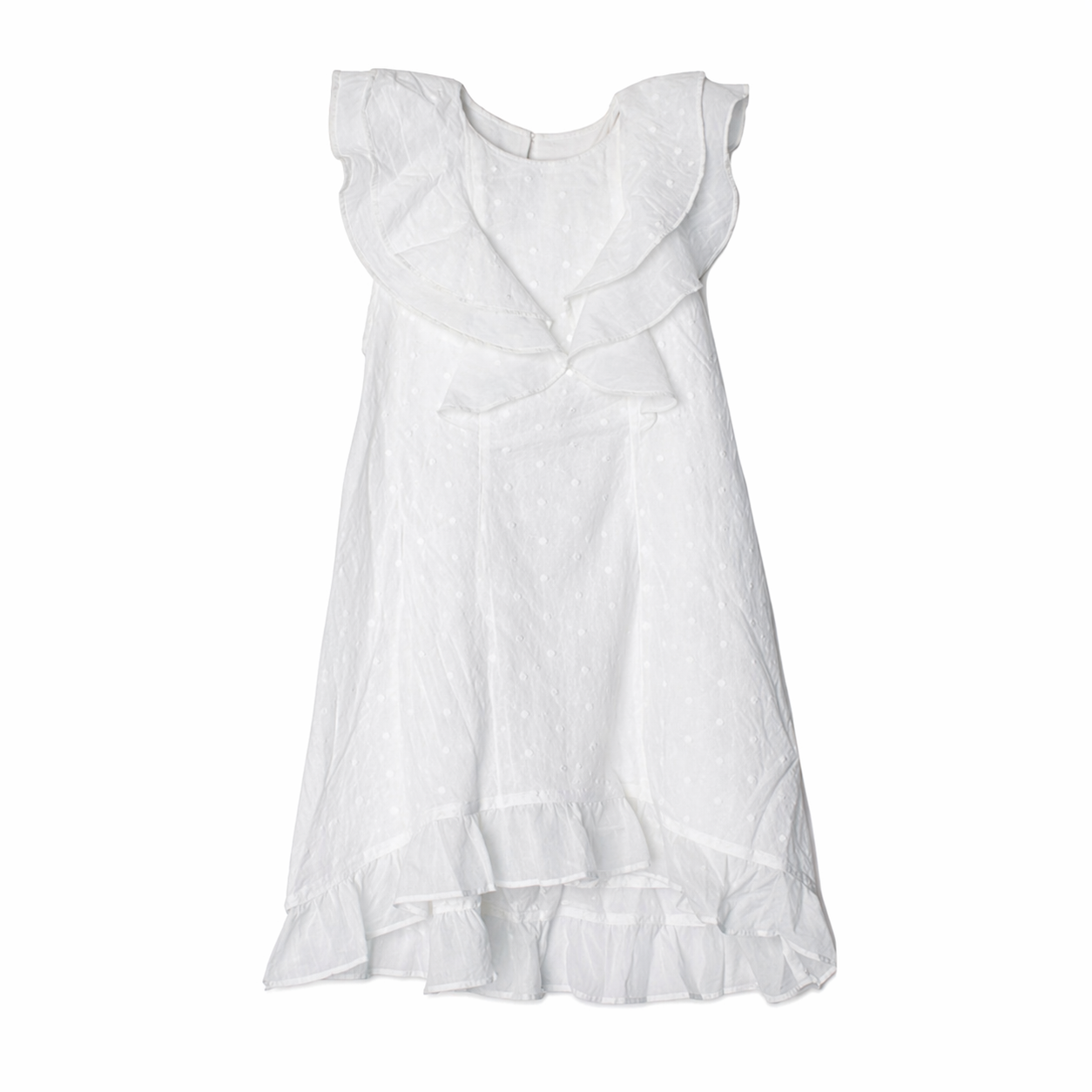 White Ava May Dress فستان بنت