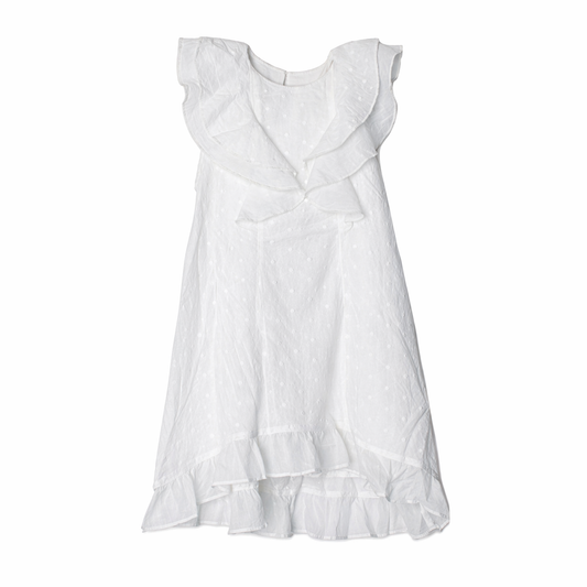 White Ava May Dress فستان بنت