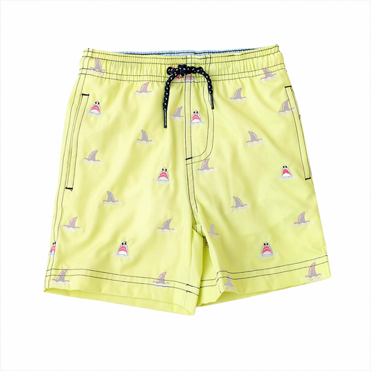 Citron Sharks Boys Swim Trunks شورت سباحة