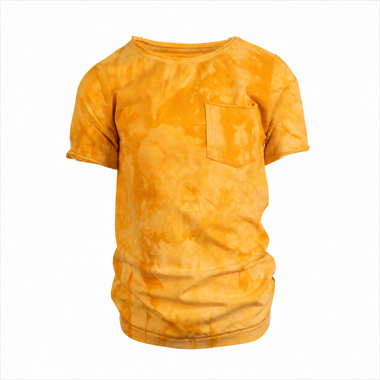 Lemon Tie Dye Tshirt بلوزة لون أصفر