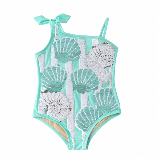 Flip Sequin 1 PC Mint Shells  ملابس سباحه