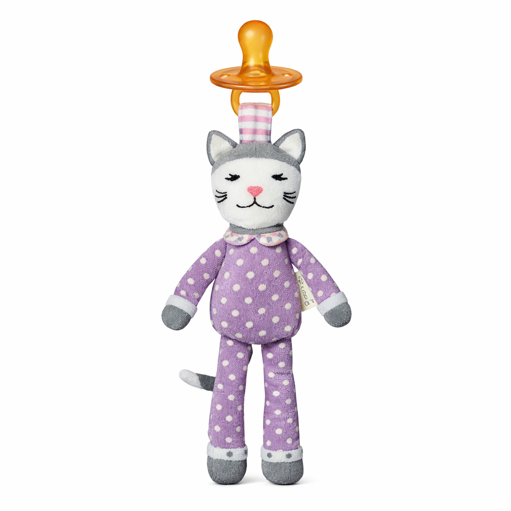 Maude The Kitty Pacifier Buddy حاملة لهاية