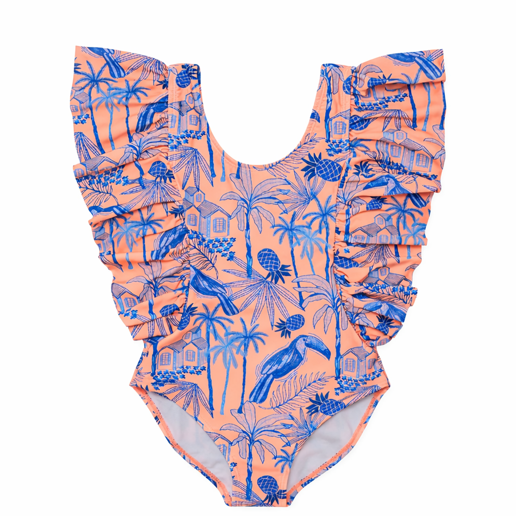 Tropicana Vacay Wide Frill Swimsuit ملابس سباحة