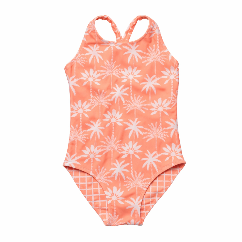 Cali Palms Swimsuit & Short Set طقم سباحة