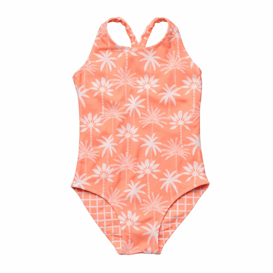 Cali Palms Swimsuit & Short Set