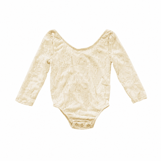 Lona Lace Leotard Cream