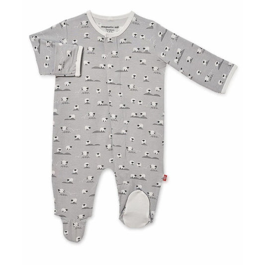 Baa Baa Baby Grey PJ بيجاما مواليد