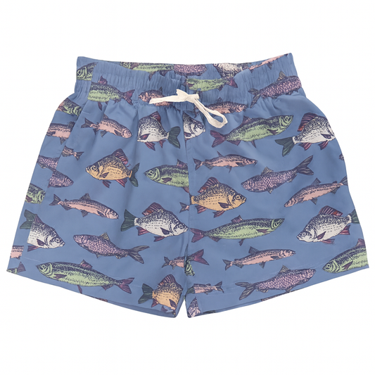 Baby Boys Swim Trunk -Bluestone Multi Fishes شورت سباحة