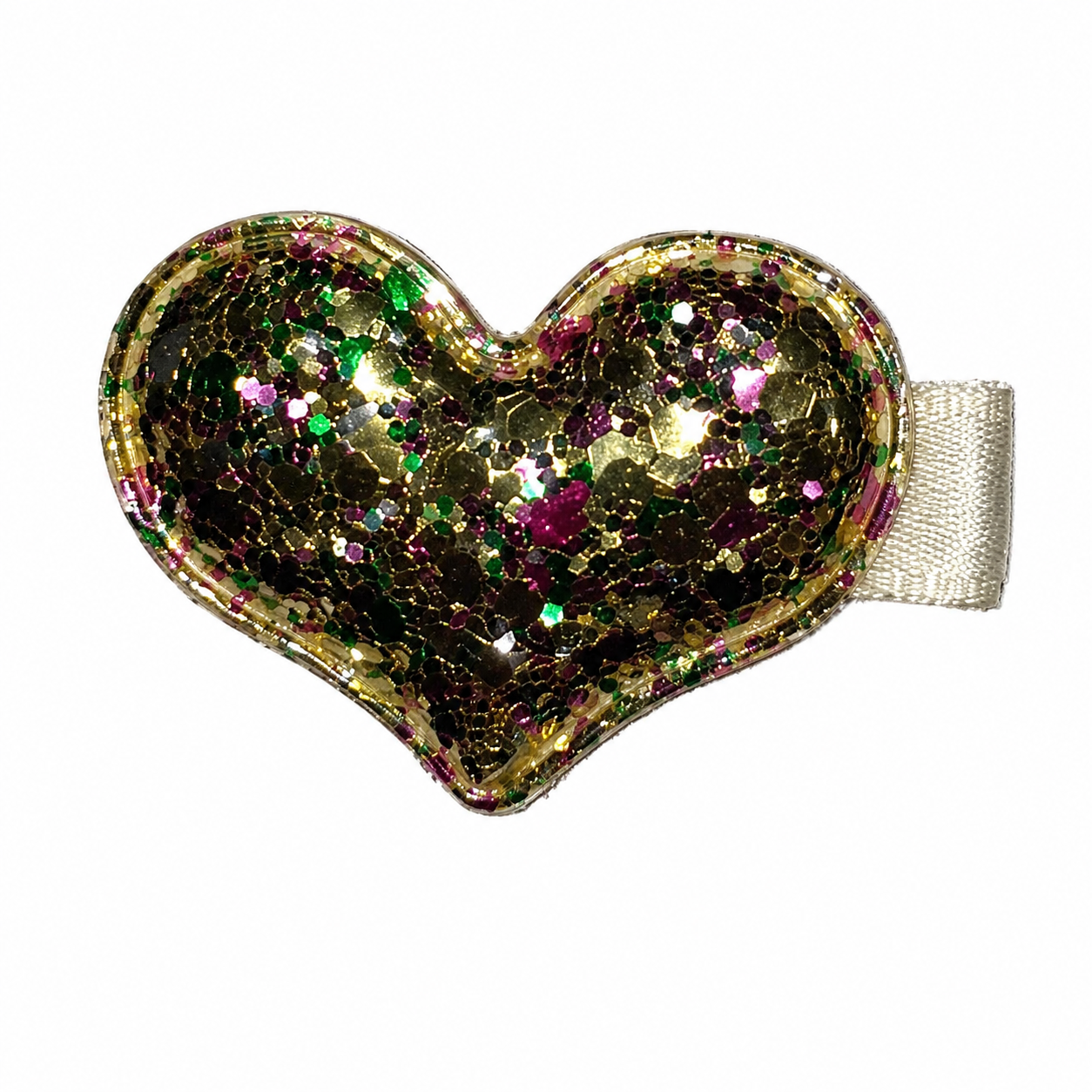 Glitter Heart Hair Clip مشبك شعر