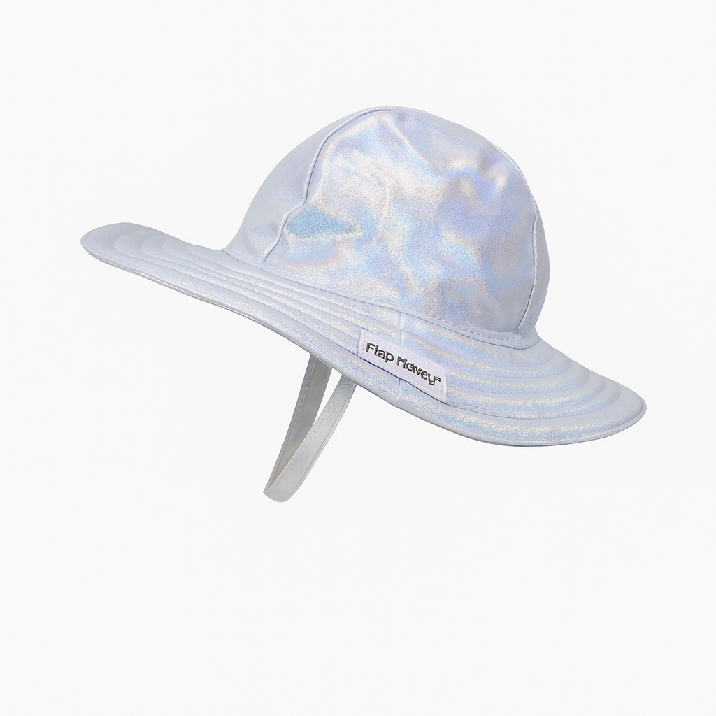 Shimmering Silver  Summer Splash  Hat قبعة فضية
