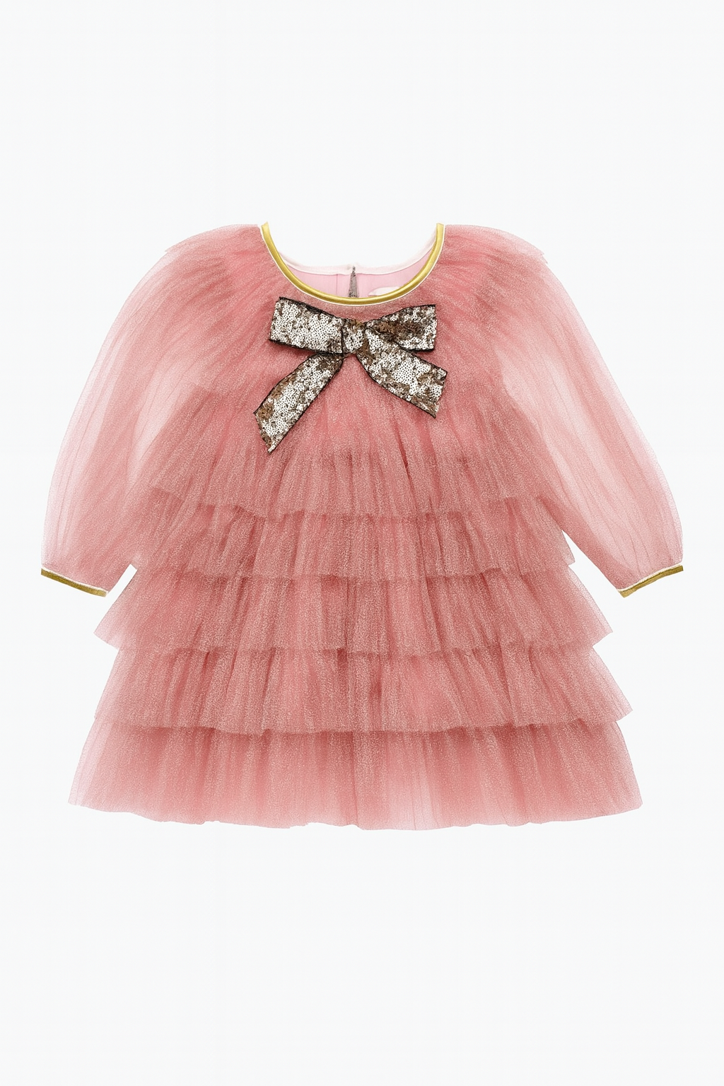 Pink Anny Layered Tutu Dress فستان لون وردي
