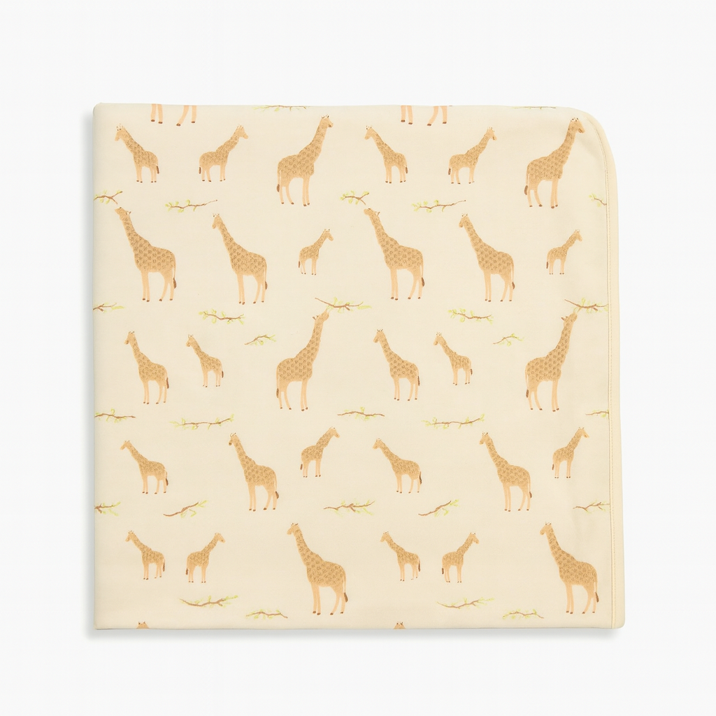 Cream Jolie Giraffe  Blanket بطانية مواليد