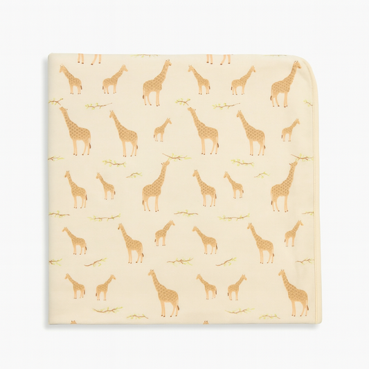 Cream Jolie Giraffe  Blanket بطانية مواليد