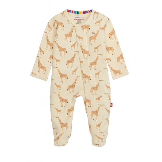 Cream Jolie Giraffe Magnetic PJ بيجاما مواليد
