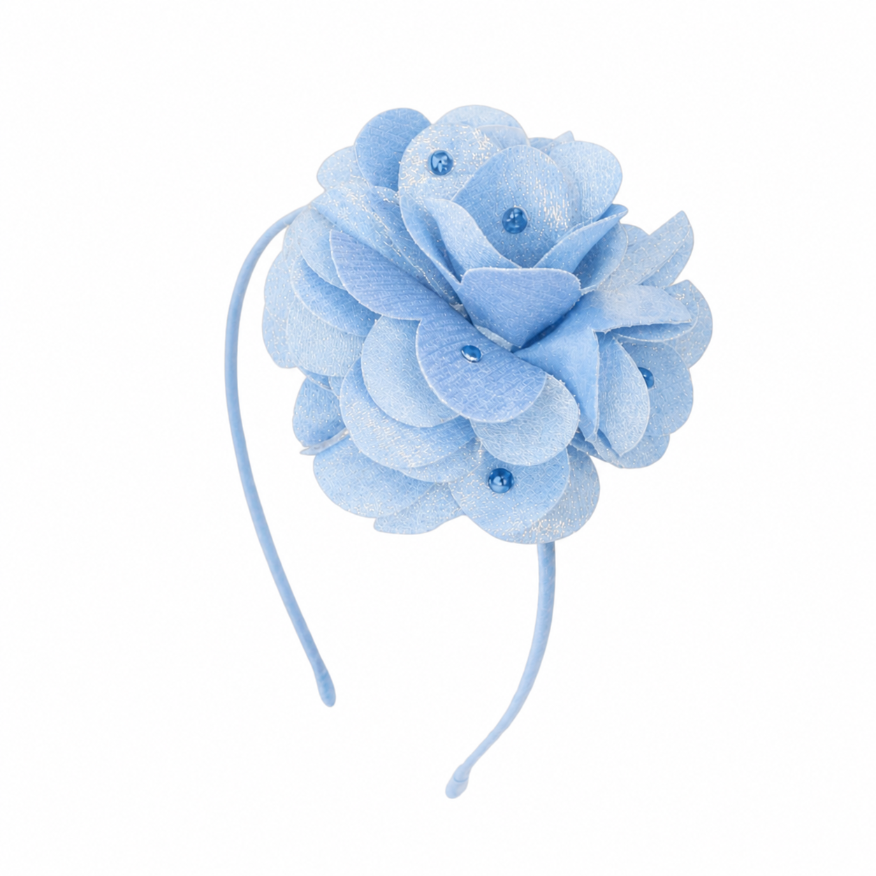 Feel Good Denim Flower Headband تاج