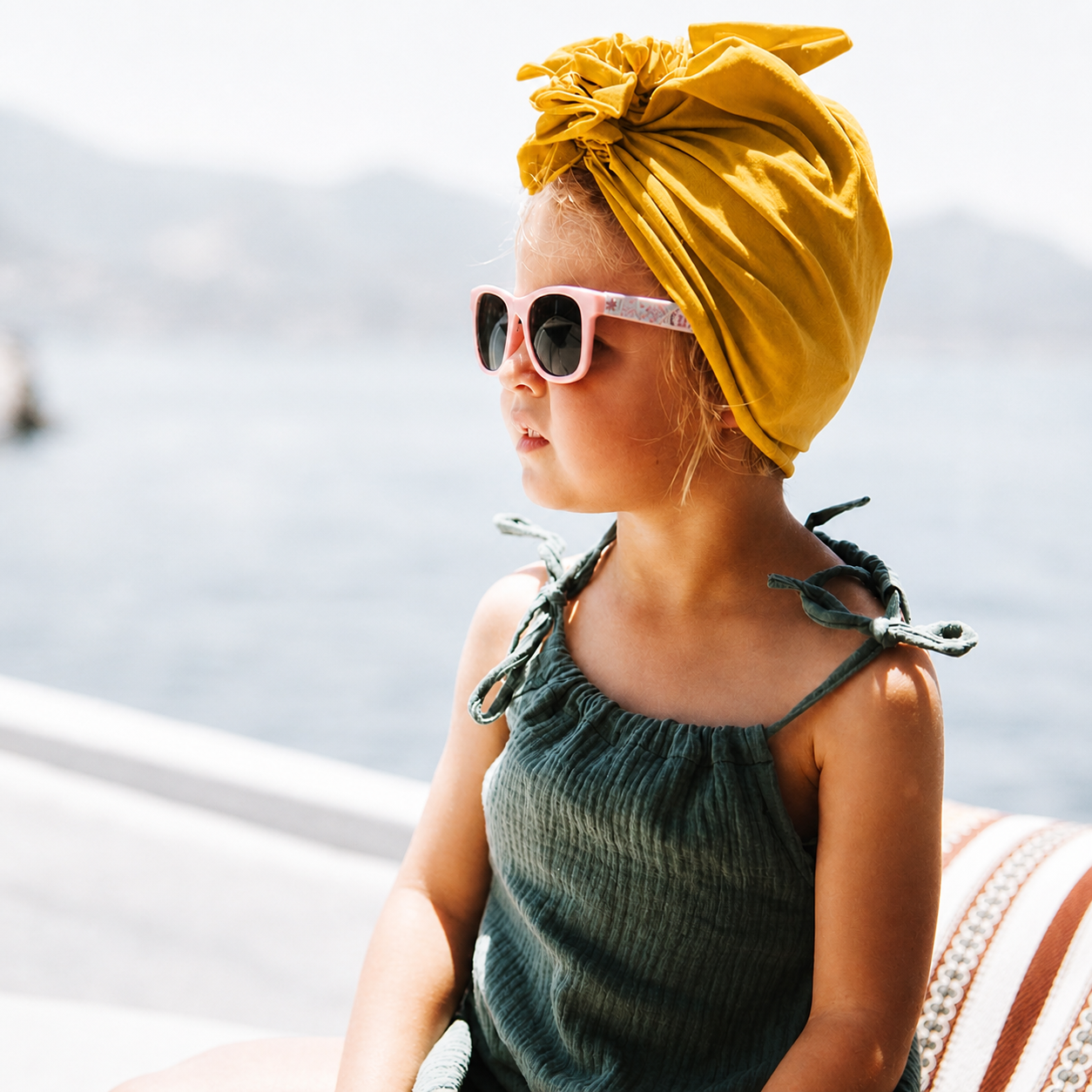 Bamboo Light Mustard Turban قبعة