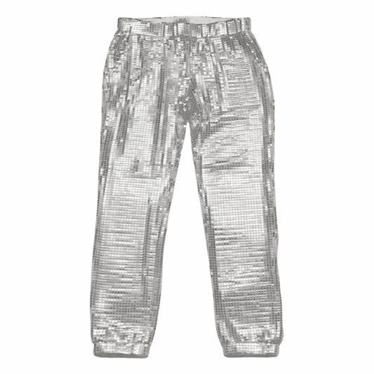 Disco Pant Silver بنطلون لون فضي