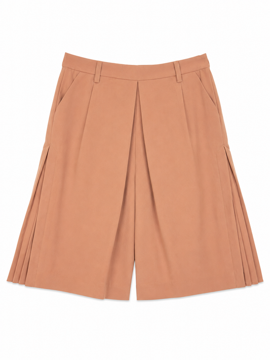 Dusty Pink Culottes With Flare