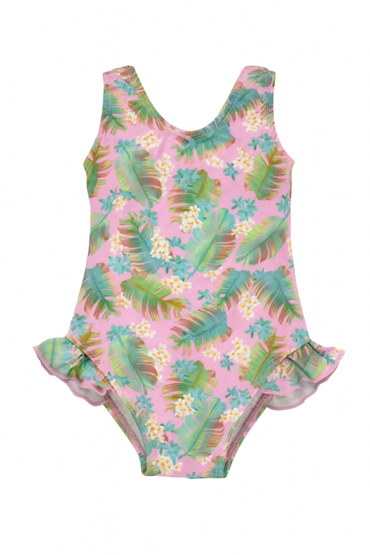 Luau Palms Dalaney Hip Ruffle Swimsuit ملابس سباحة