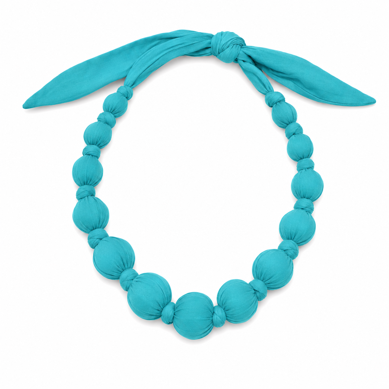 Beaded Neacklace قلب من كور خشب