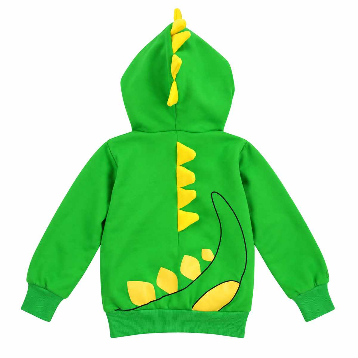Dino Green with Yellow Spikes 3D Hoodie