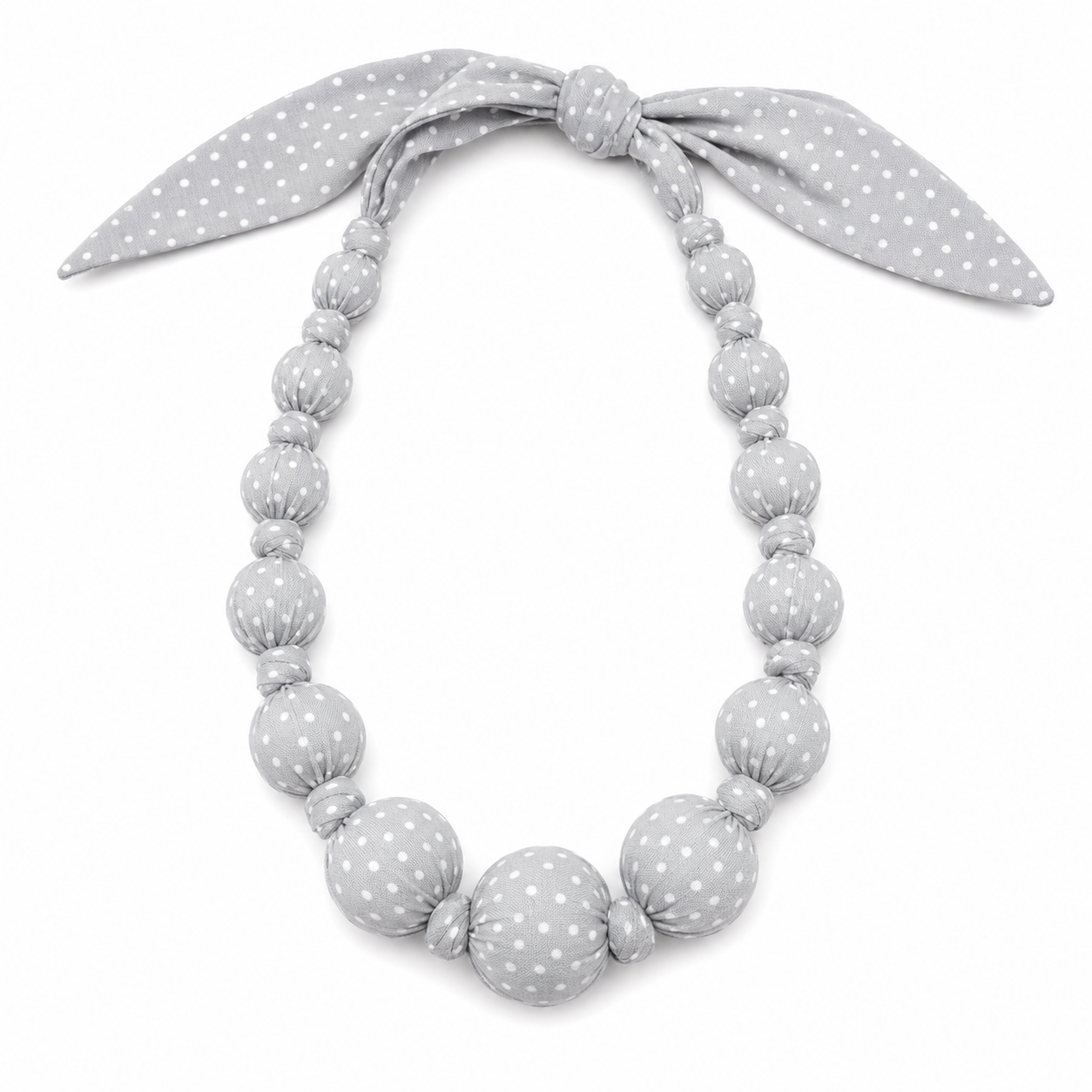 Beaded Neacklace قلب من كور خشب