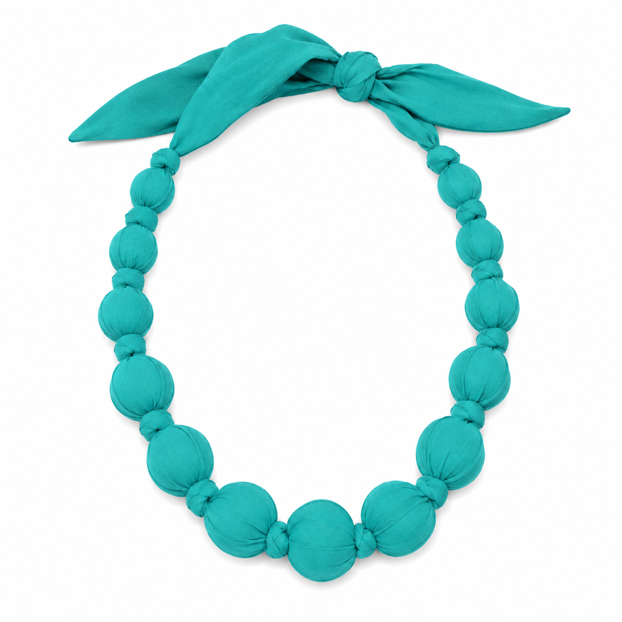 Beaded Neacklace قلب من كور خشب