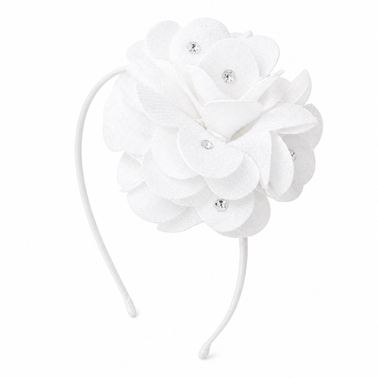 Feel Good Denim Flower Headband تاج