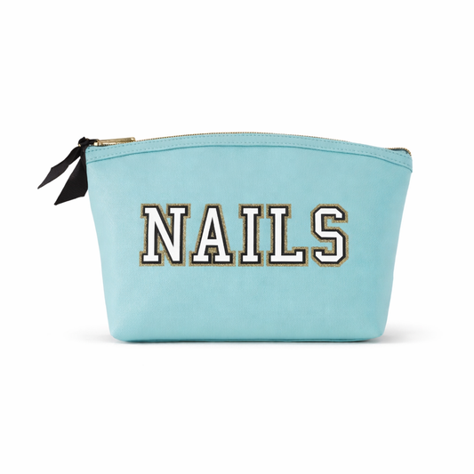 Dome Bag Nails حقيبة لون أزرق