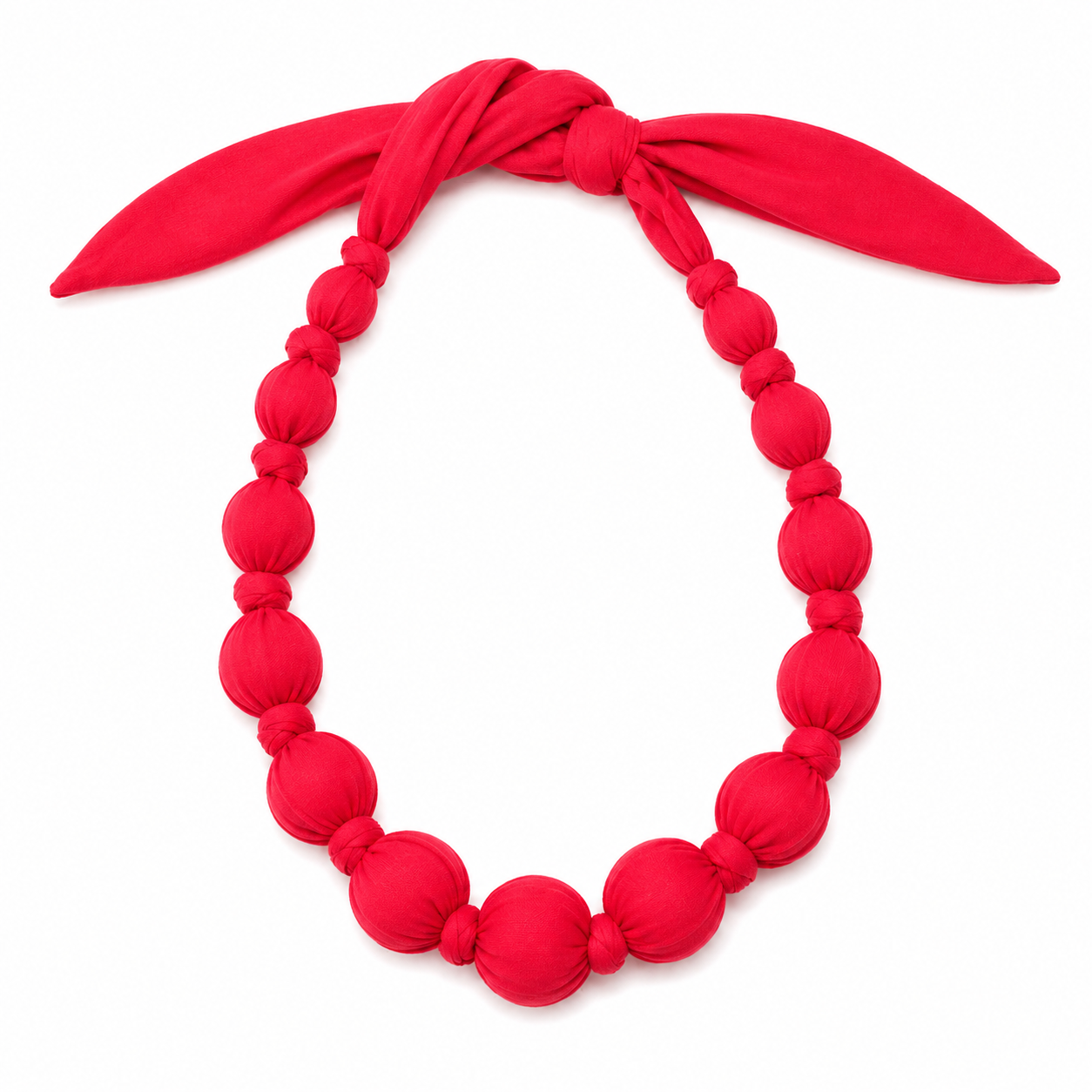 Beaded Neacklace قلب من كور خشب