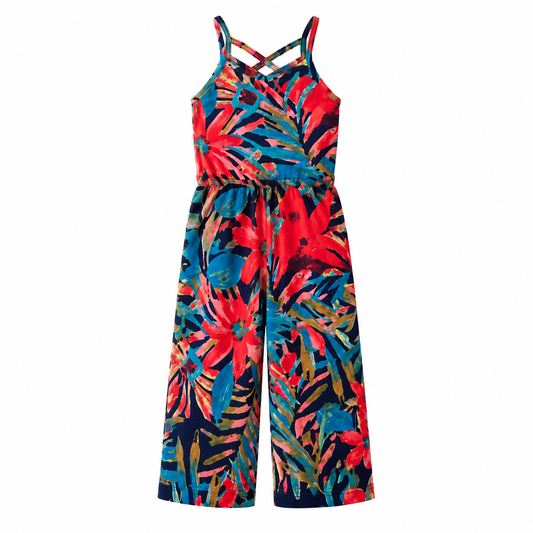 Rhapis Palm Alna Jumpsuit جمبسوت لون أحمر