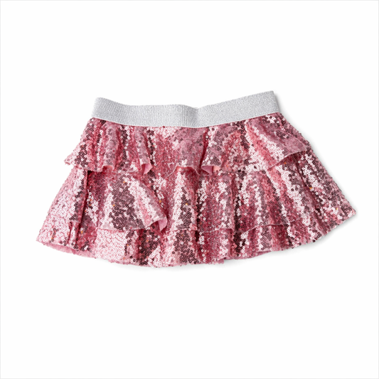 Pink Sequin Tutu Skirt تنورة ترتر