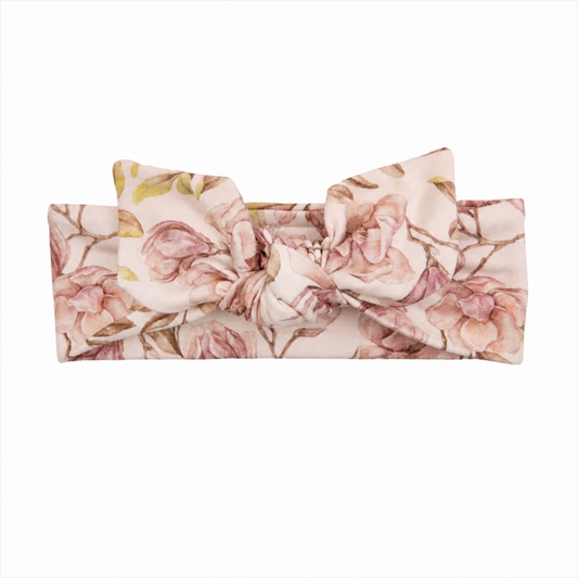 Magnolia cream( Flower Pink) Headband ربطة شعر