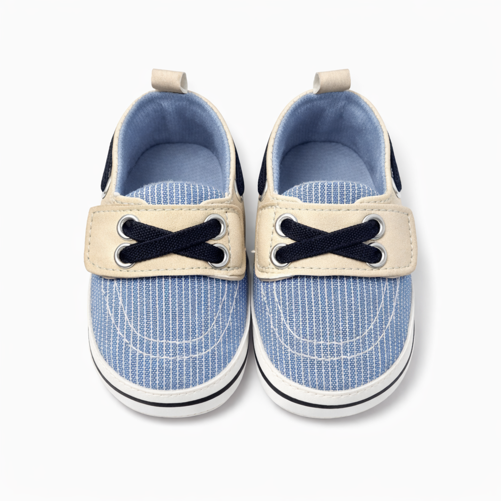 Boys Chambray  Boat Shoes حذآء مواليد لون أزرق